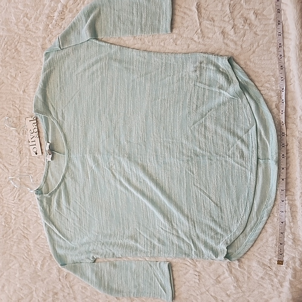Olive and Oak Aqua top